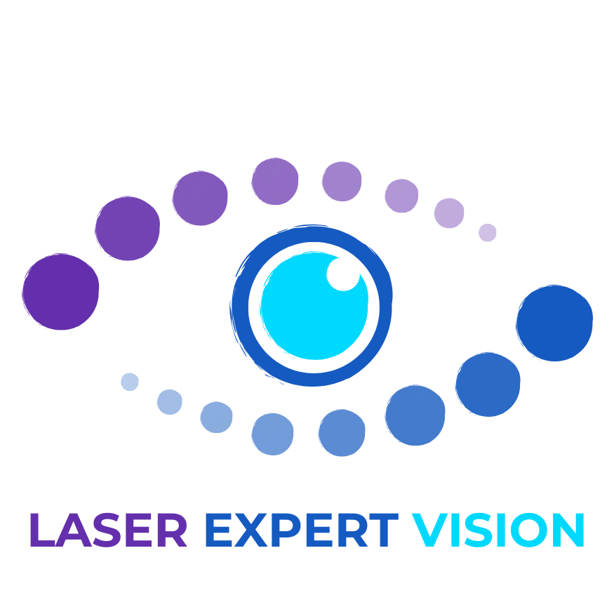 Logo et texte Laser Expert Vision (Couleur)